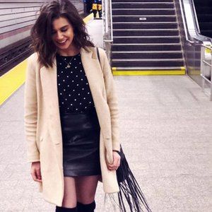 H&M Faux Leather Mini Skirt